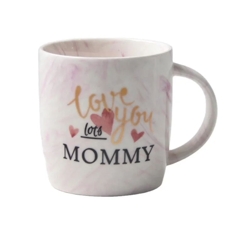 marble Design Porcelain Magic Cup Mother&prime; S Day Gifts Printing Couple Ceramic Mugs Color Change Coffee Mug Customized