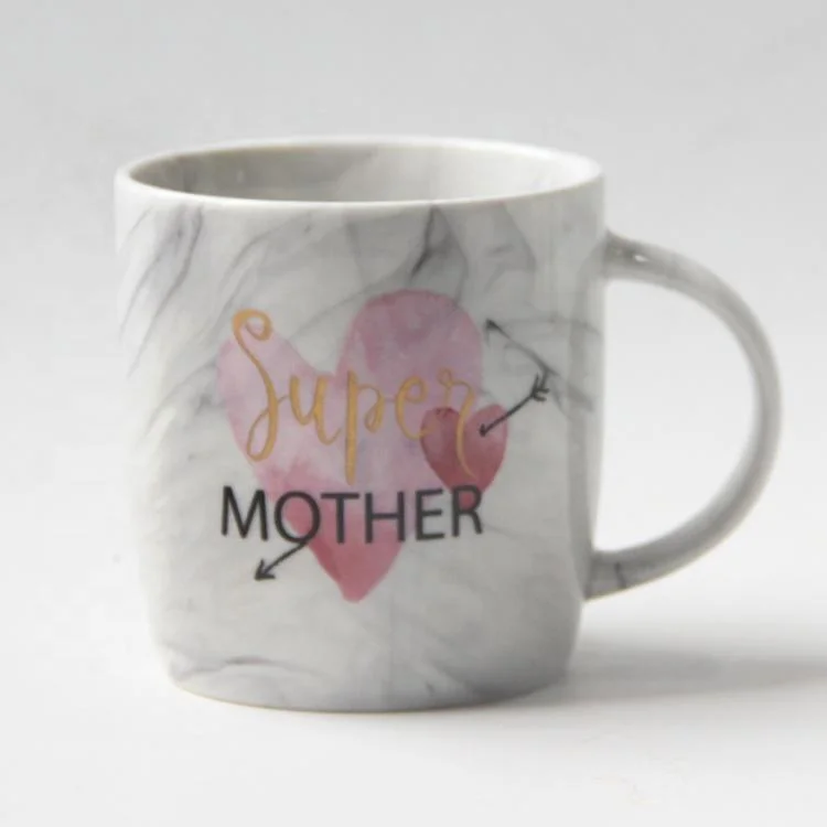 marble Design Porcelain Magic Cup Mother&prime; S Day Gifts Printing Couple Ceramic Mugs Color Change Coffee Mug Customized