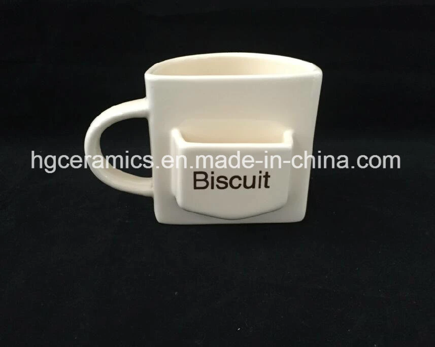 Cookie Mug, Pocket Mug. Biscuit Mug