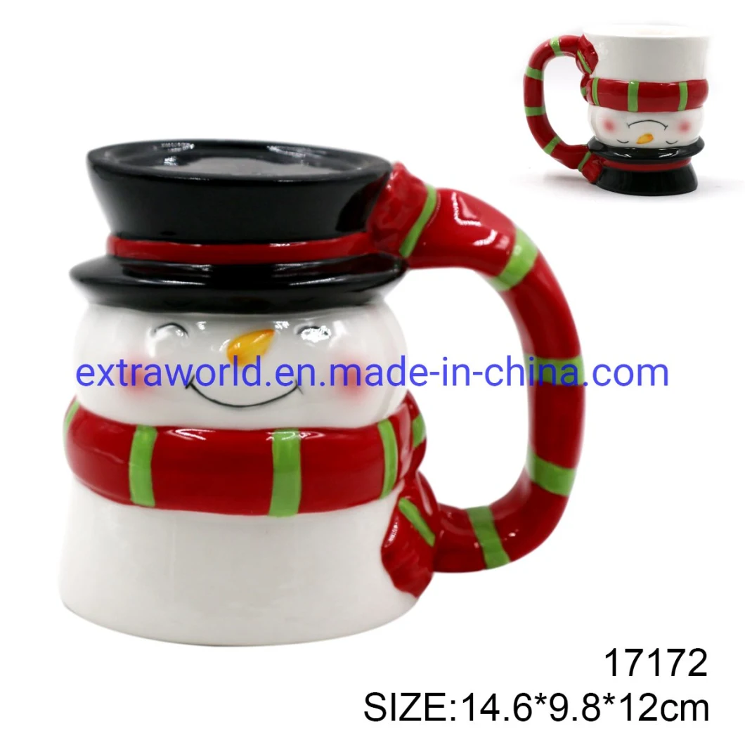 Ceramic 3D Moulded Santa Coffee &#160; Mug for Christmas Gifts