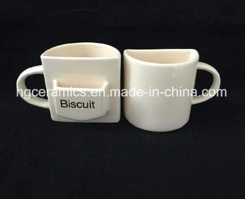 Cookie Mug, Pocket Mug. Biscuit Mug